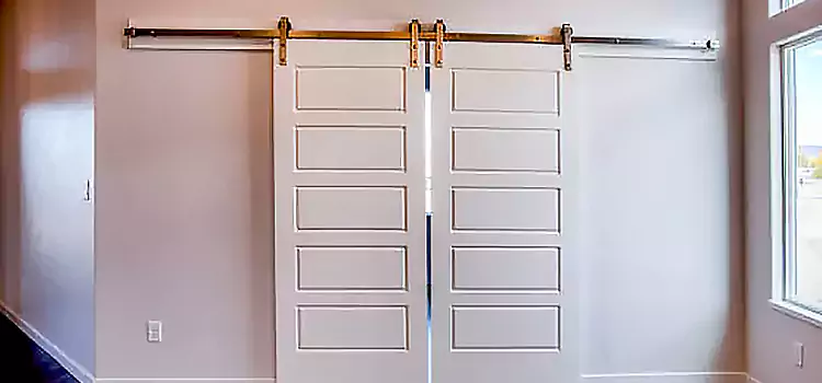 Glass Barn Door with Installation Hardware Kit Coral Springs